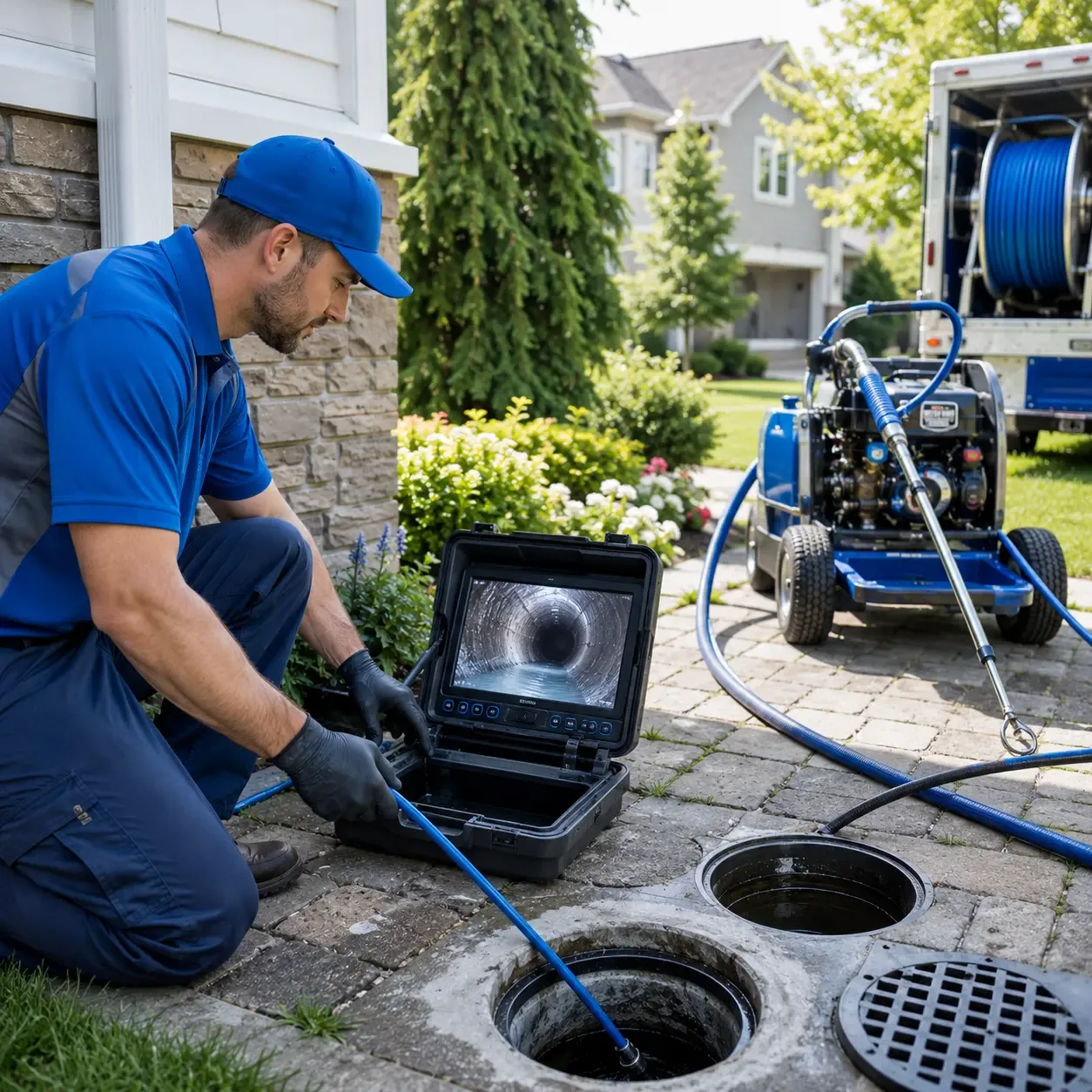Outdoor drain cleaning professionals serving Roscoe, TX